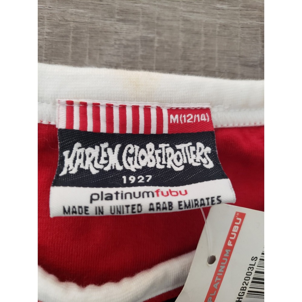 NWT Platinum FUBU Harlem Globetrotters 75th Anniversary Basketball Youth Shirt - Picture 11 of 12